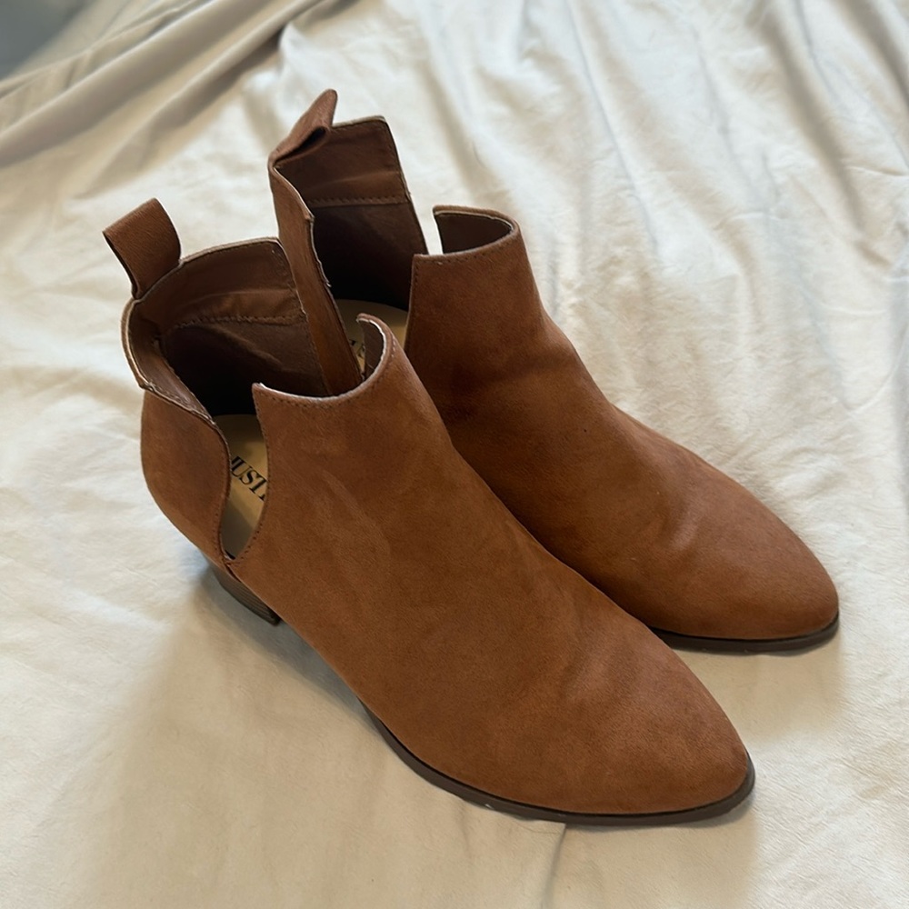 JustFab Cutaway Ankle Boots